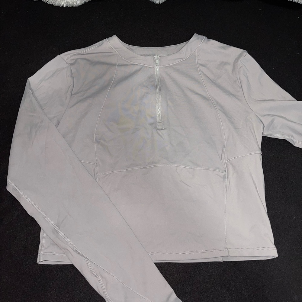Halara half zip long sleeve, size XL, steele gray